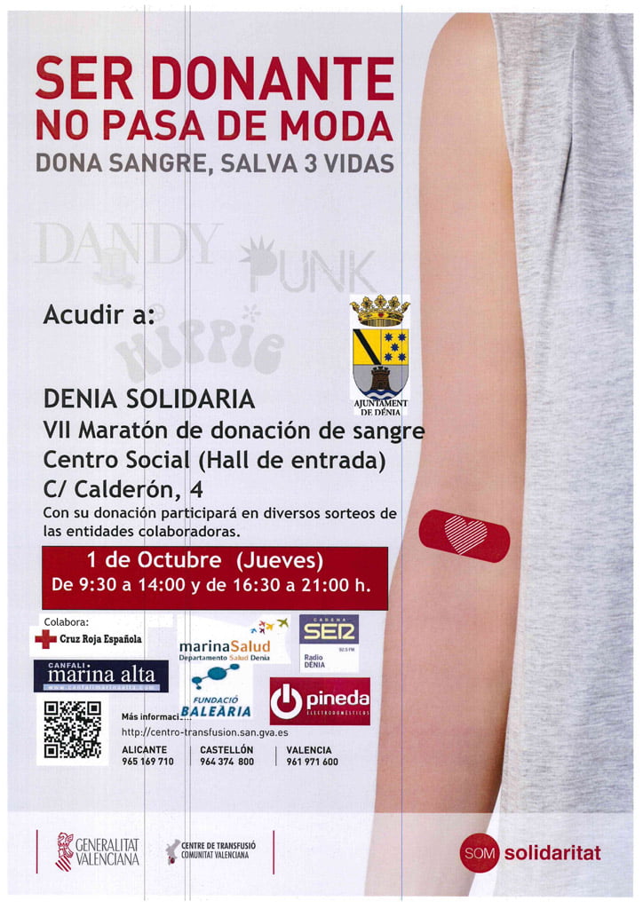 7º Maratón de Donación de Sangre en Dénia