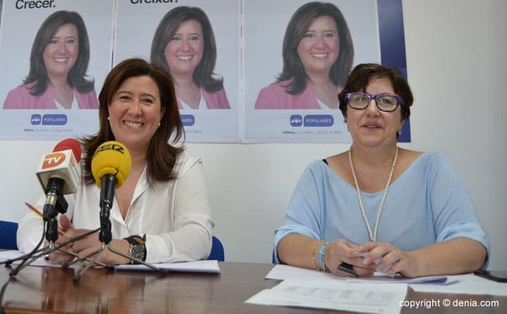 El Partido Popular de Dénia denuncia una subida encubierta del IBI 1 Ana Kringe con Pepa Sivera