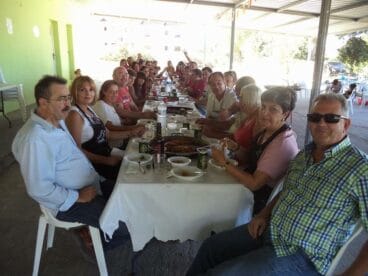 Asistentes al concurso de paellas