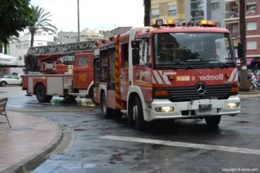 Bomberos en Dénia