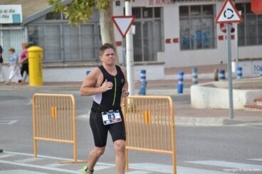 Carlos Grimalt en el tramo de carrera a píe