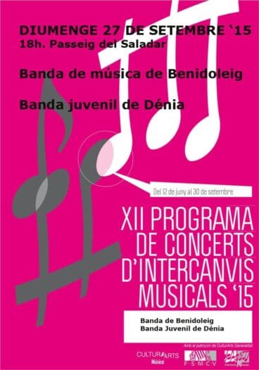 Concierto de intercambio de la Banda Juvenil con la Banda de Benidoleig