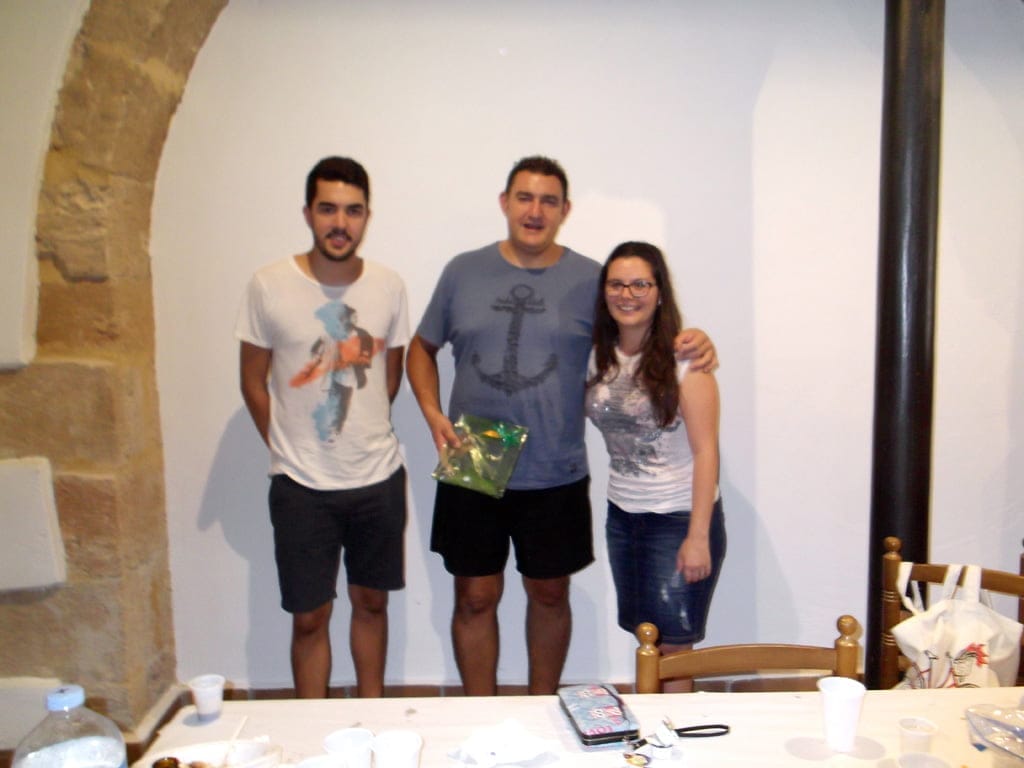 La falla Baix la Mar retoma las comidas en el casal 2 Iván y Laura con Salva Llorens