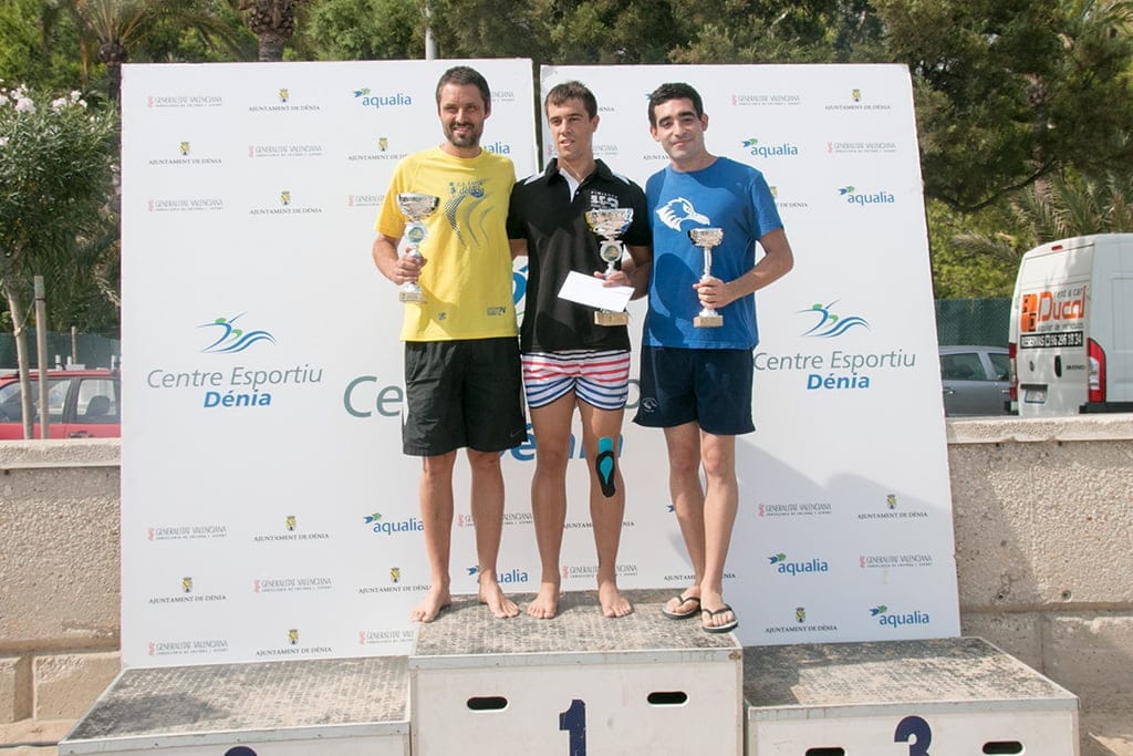 Javier Garrido con Javi Cabanilles y Alejandro Lopéz