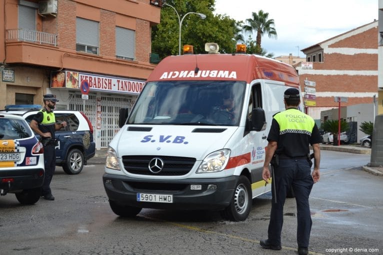 Llegada de la ambulancia