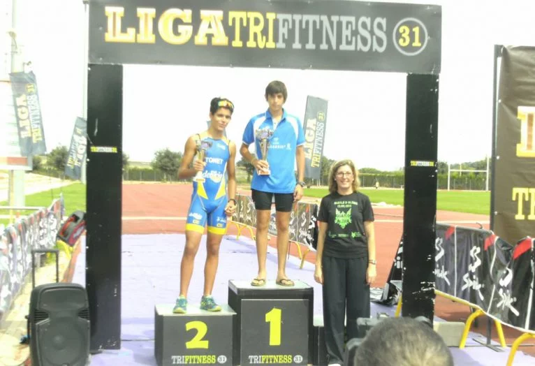 Nacho Calabuig en el podium de Alzira