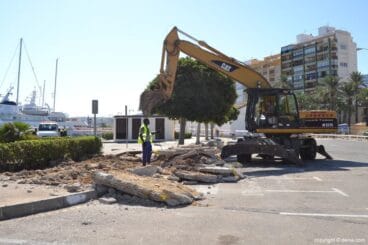 Obras en el puerto de Dénia