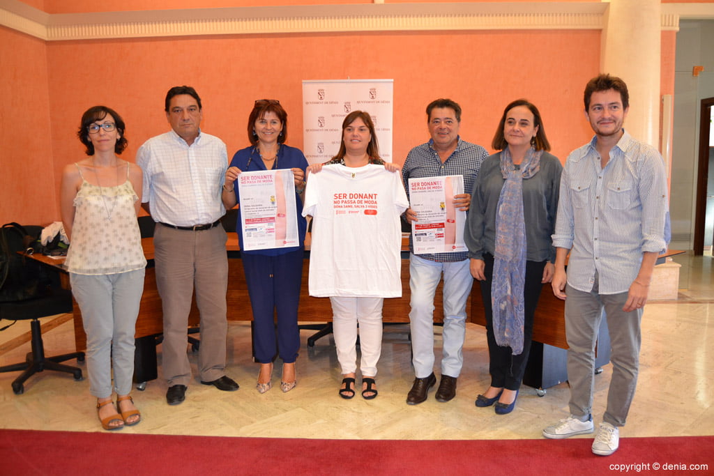 Organizadores y colaboradores del 7º Maratón de Donación de Sangre de Dénia