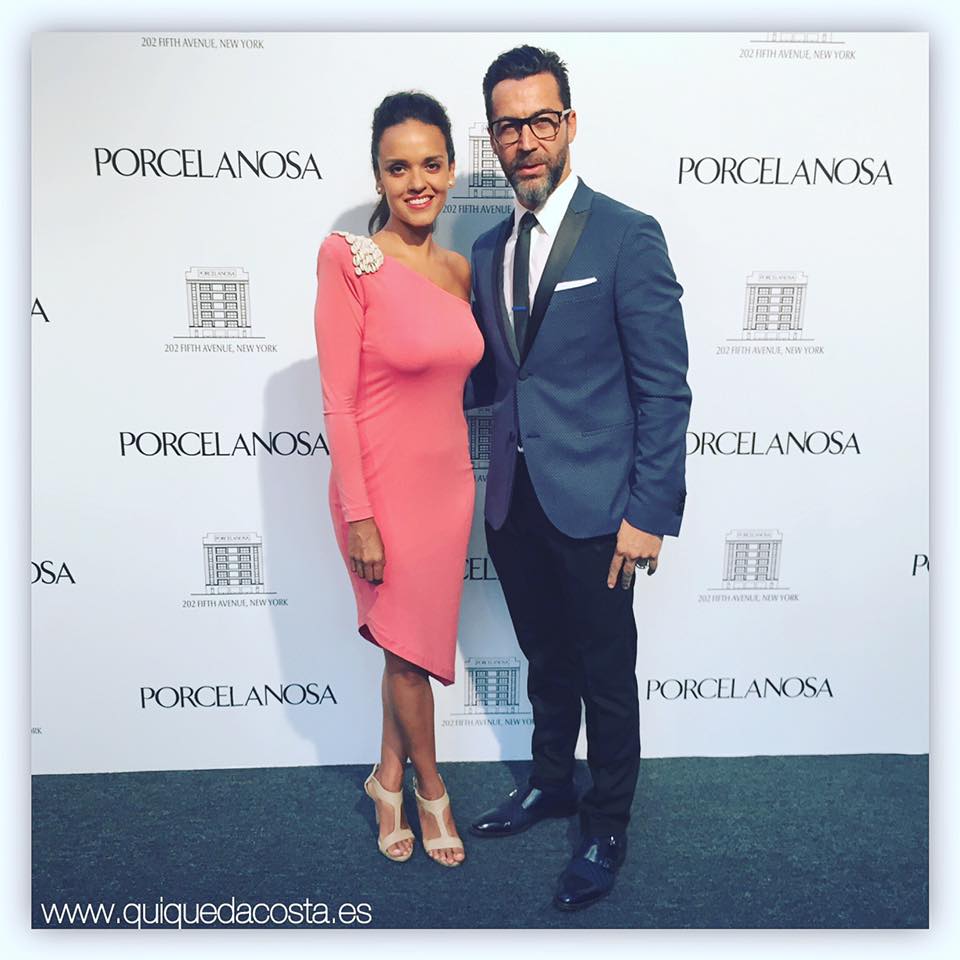Quique Dacosta en la inauguración de la tienda de Porcelanosa en Nueva York