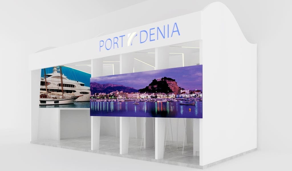 Stand de Varadero Port Dénia en la feria de yates de Mónaco - Exterior