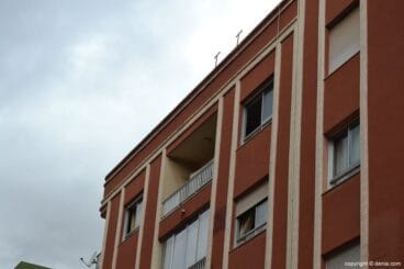 Vivienda afectada por un incendio en Dénia
