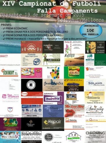 XIV Campeonato de Futbolín Falla campaments