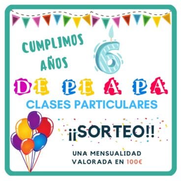 Sorteo de De Pe a Pa Clases Particulares