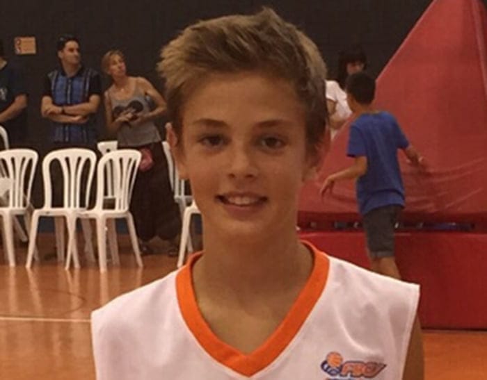 Álex Arcones jugador alevín 