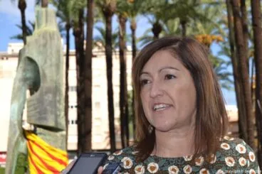 Eva Ronda en el acto del 9 d’Octubre