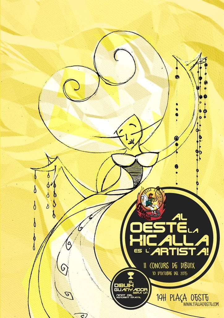 Paellas, charangas y concurso de dibujo en el 'Mig Any' de la Falla Oeste 1 A l'Oeste la xicalla es l'artista