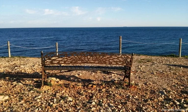 Banco playa Arenetes Dénia