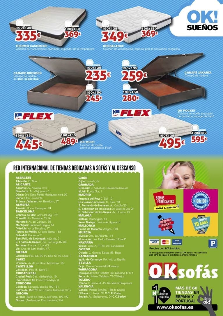 Catalogo Colchones Oksofás