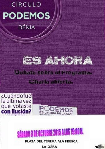 Podem-Debattengespräch in La Xara