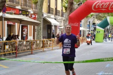 Christina Mallett entrando en meta