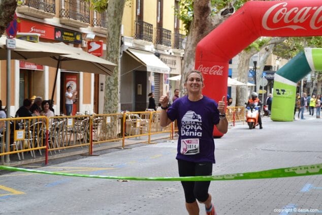 Christina Mallett entrando en meta