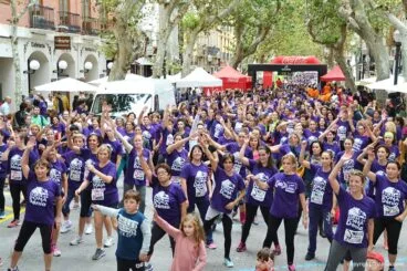 Clase de zumba en meta