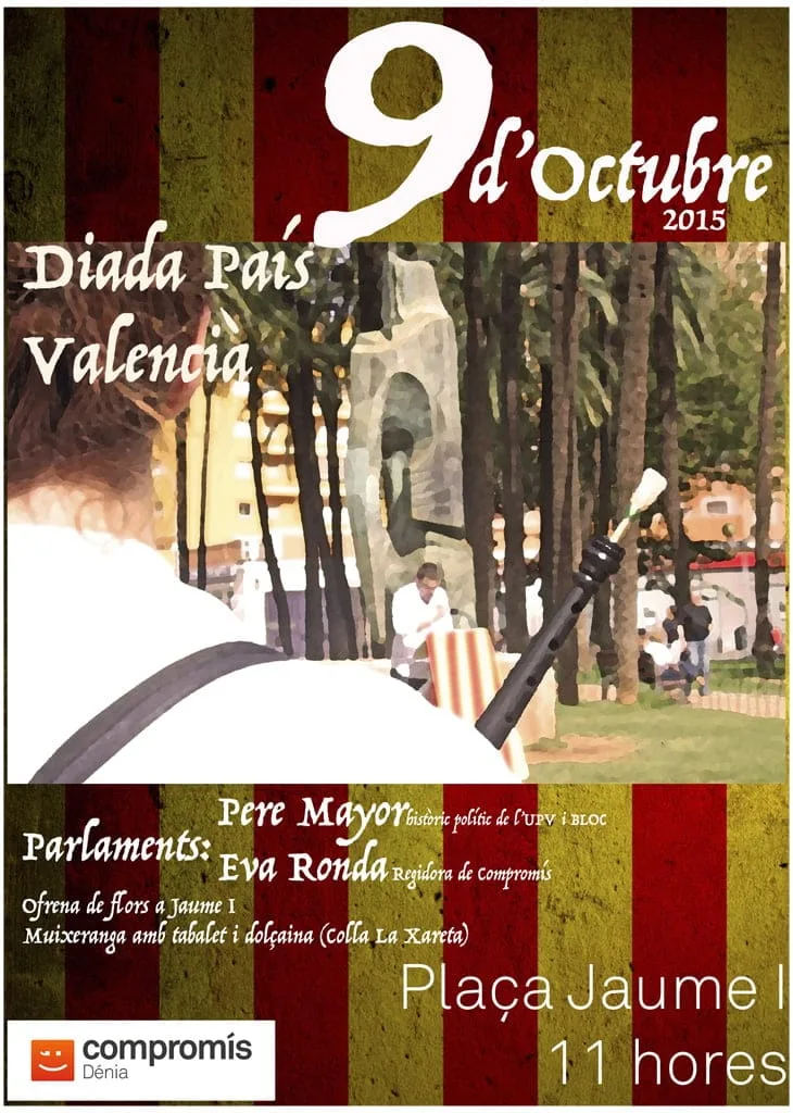 Compromís continuará celebrando el 9 d'Octubre de forma paralela 1 Compromís celebrará el 9 d'Octubre en la Plaza del Consell