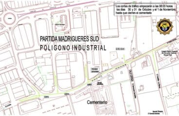 Cortes de calles por Todos los Santos en Dénia