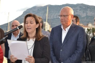 Cristina Sellés y Vicent Grimalt celebrando el Día Mundial del Turismo