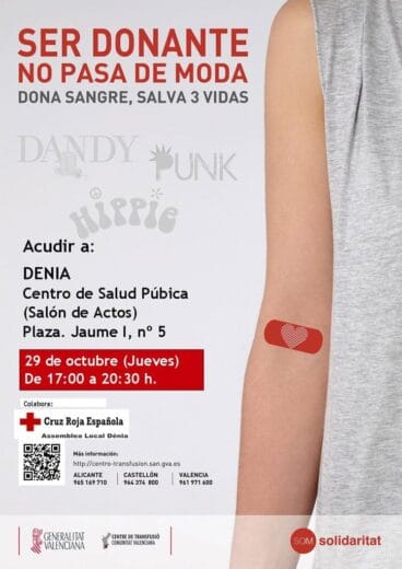 Donación de Sangre 29 octubre Dénia