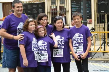 Familias enteras participaron en la Carrera de la Dona