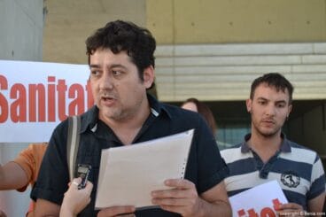 Josep Nadal en el Hospital de Dénia