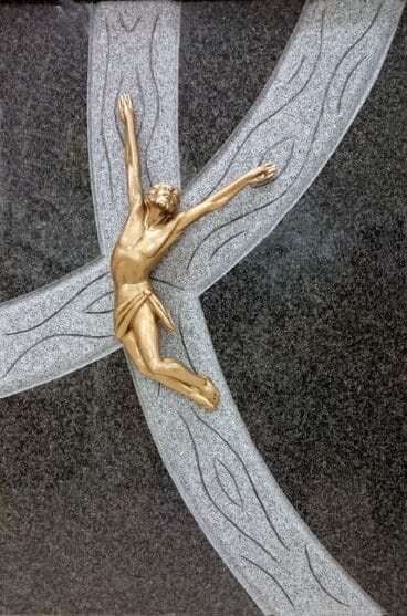 Marbrestone lapida cruz grabada