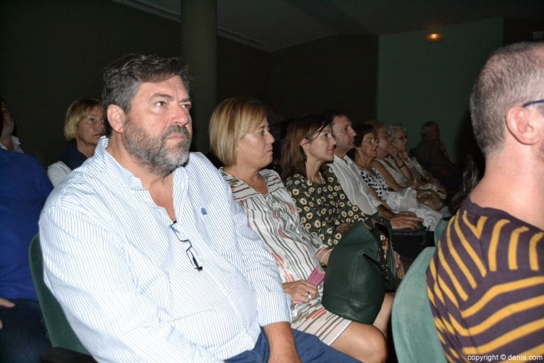 Miembros de Comrpomís en el concierto de la Banda de Dénia