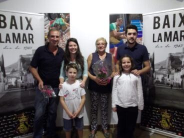 Paco Arnau y su mujer en la reinauguración del casal de BLM