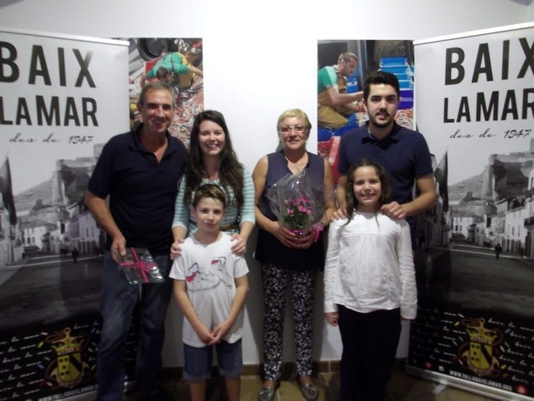 Paco Arnau y su mujer en la reinauguración del casal de BLM