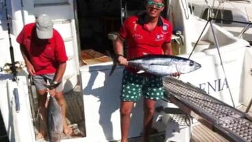 Pescadores de uno de los concursos del RCN Dénia