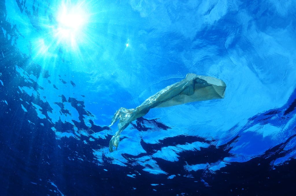 Plástico en el mar