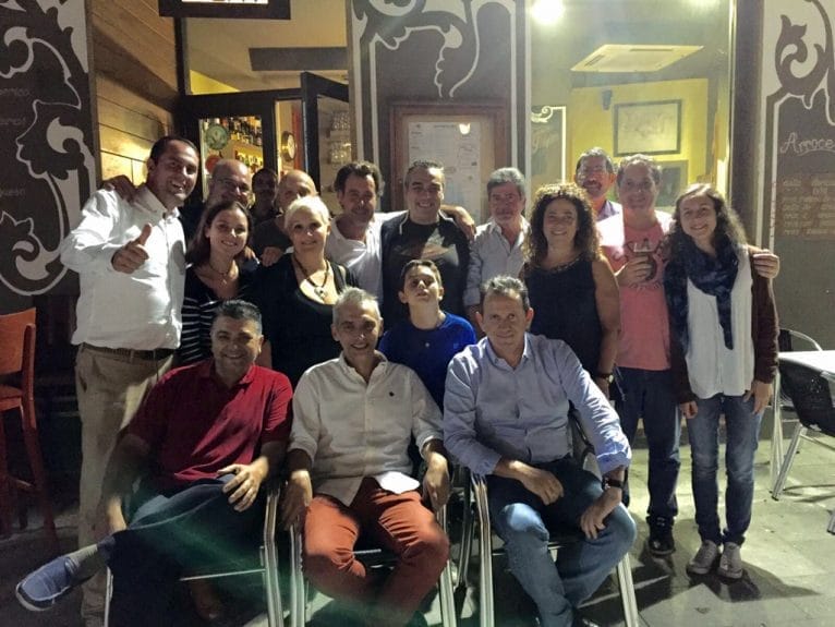 Primer Trò y capitanes con Miguel Ángel Fullana