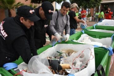 Resíduos recogidos en el mar de Dénia