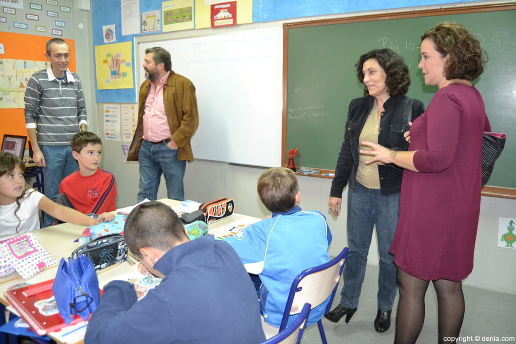 Visita de Tudi Torró al colegio de La Xara