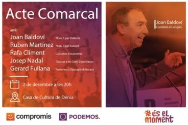 Acto comarcal Compromís – Podem