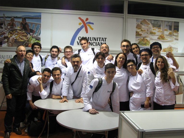 Alumnos del CDT de Dénia en la feria Gastrónoma de Valencia
