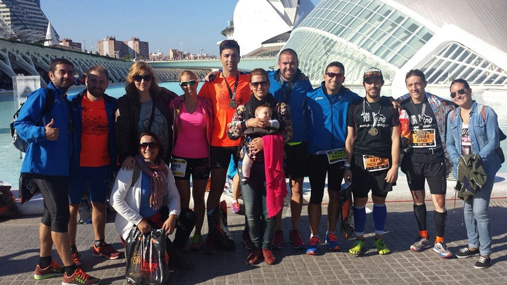Atletas del Gin Running Tonic Club en Valencia