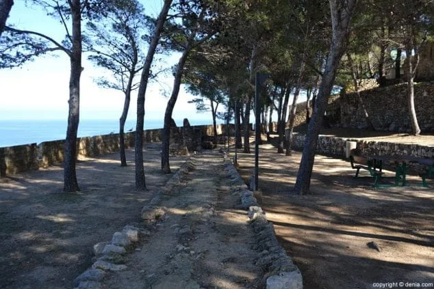 Château de Dénia partie supérieure du château
