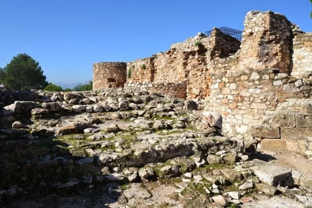 Château de Dénia, vestiges de l'escalier monumental