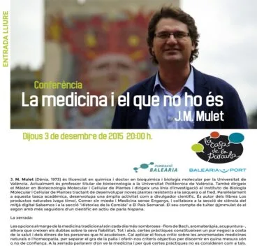 Charla de JM Mulet en Dénia