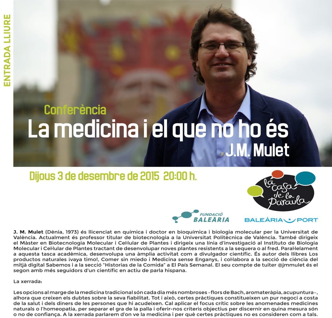 Charla de JM Mulet en Dénia