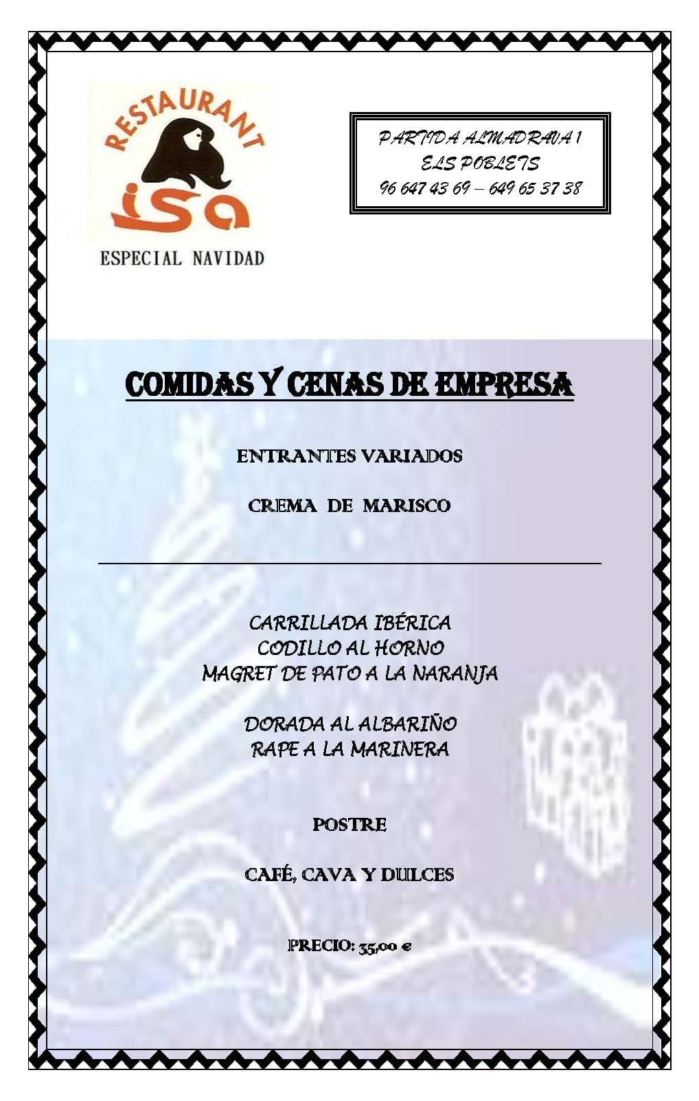 Comidas y cenas de empresa