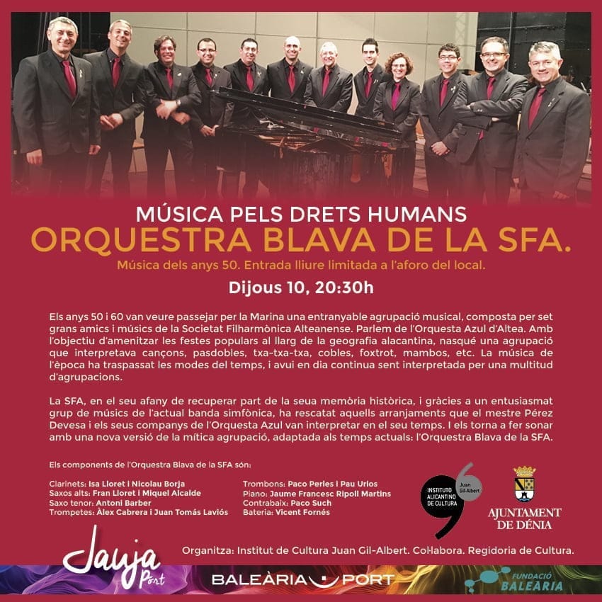 Concierto de la Orquestra Blava en Dénia